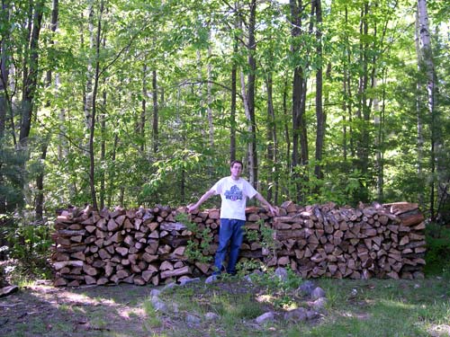 jason and a lot of wood